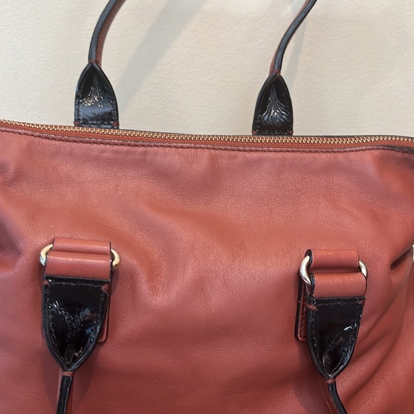 Kate Spade Satchel/Crossbody/shoulder bag turn lock Brown leather amazing cond - Picture 7 of 17